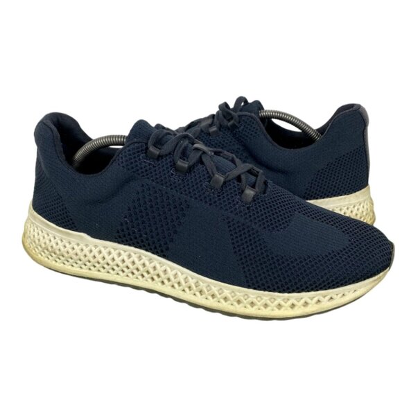 Vince Nevan Knit Mens Blue Athletic Casual Trainers Sneakers Shoes Size 11 - Picture 1 of 7